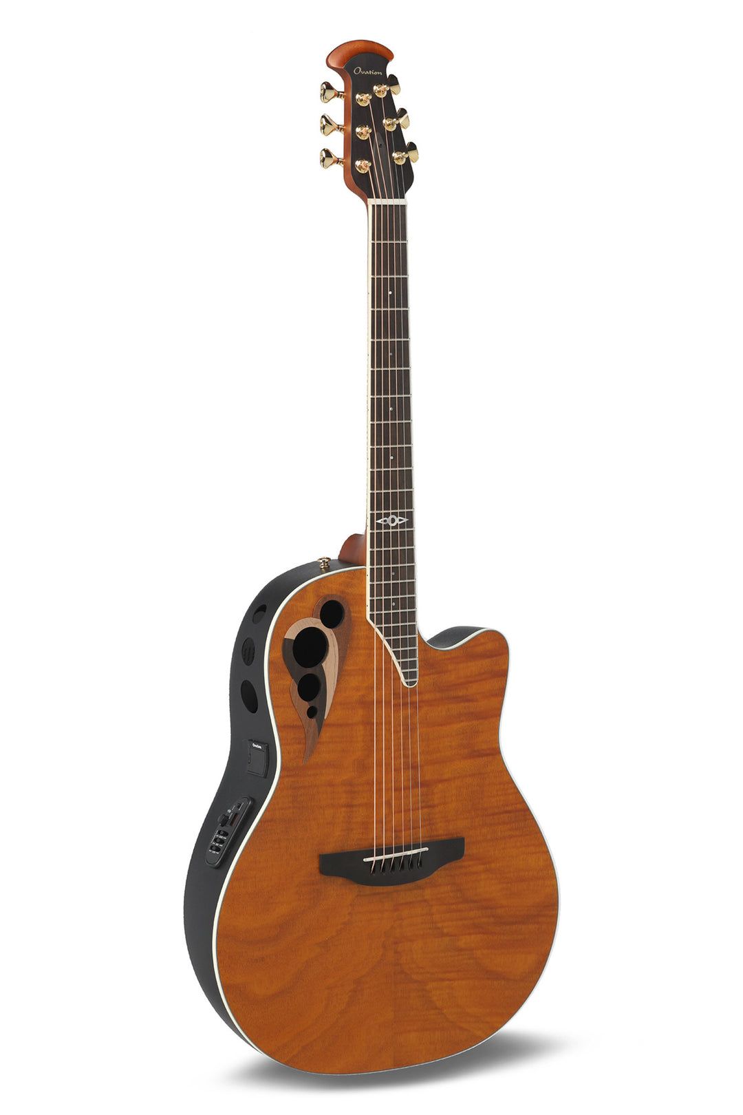 Ovation E-Acoustic Chitarre Celebrity Elite Deluxe Plus Ltd 2026 Deep Contour - Amber Satin (CDX40P-FM-G)