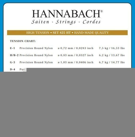 Corda per basso Hannabach 825 A5 per chitarra classica, high tension