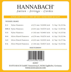 Hannabach 827 set per acuti E1, H/B2 e G3, super bassa tensione