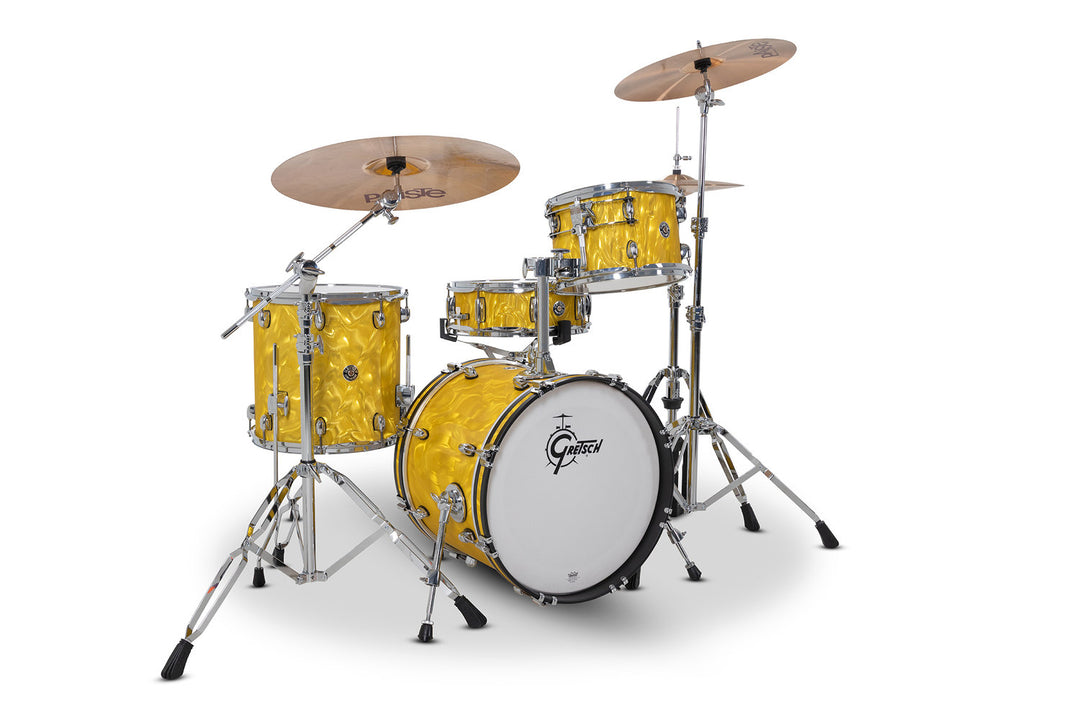 Gretsch set di fusti Catalina Club - Yellow Satin Flame (CC2-J484-YSF)