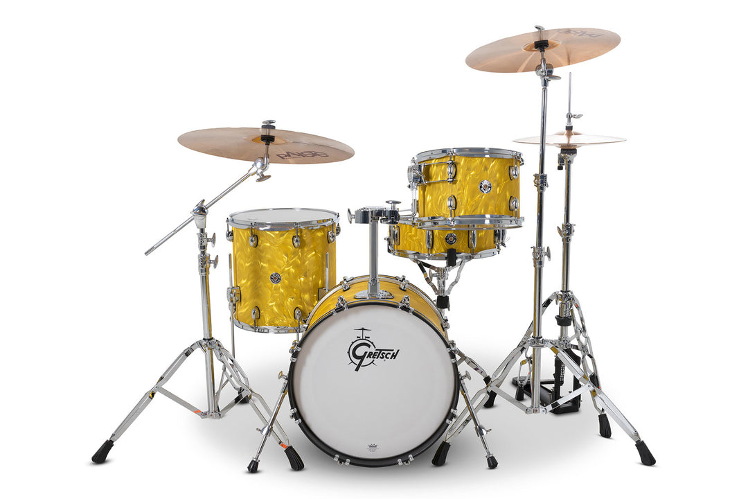 Gretsch set di fusti Catalina Club - Yellow Satin Flame (CC2-J484-YSF)