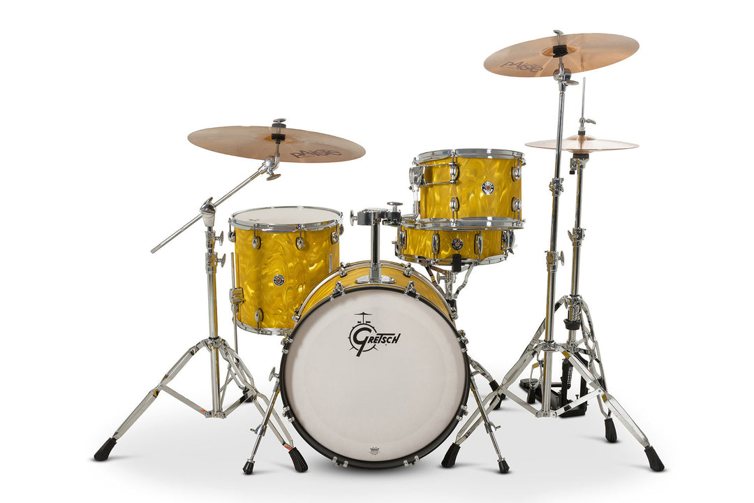 Gretsch set di fusti Catalina Club - Yellow Satin Flame (CC2-J404-YSF)