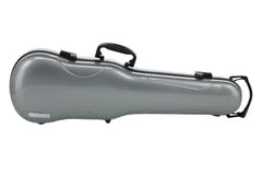Custodie per Violini sagomate GEWA Air 1.7 - Silver metallico lucido (con maniglia laterale)