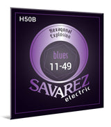 Savarez H50B Hexagonal Explosion corde per chitarra elettrica, blues .011 fino a .049