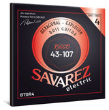 Corde per basso a 4 corde Savarez B70R4 Hexagonal Explosion, Ricco