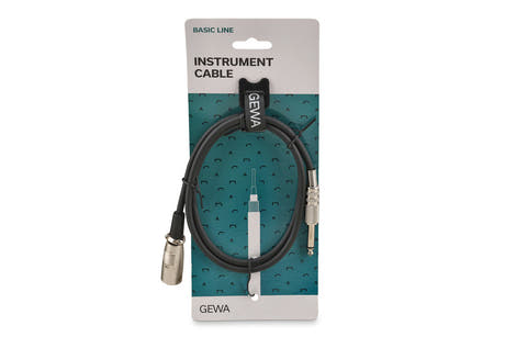 GEWA Basic Line cavo per strumenti 1 m, jack mono a XLR maschio