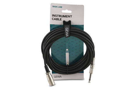 GEWA Basic Line cavo per strumenti 6 m, mono-jack a XLR maschio