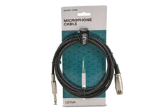 GEWA Basic Line cavo per microfono 3 m, XLR femmina a jack mono