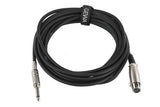 GEWA Basic Line cavo microfonico 6 m, XLR femmina a jack mono