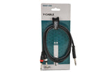 GEWA Basic Line cavo a Y 1,5 m, jack stereo a 2 x jack mono