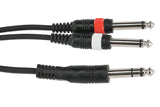 GEWA Basic Line Cavo a Y 6 m, jack stereo a 2 x jack mono