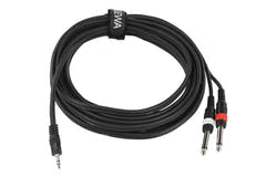 Cavo a Y GEWA Basic Line 6 m, minijack da 3,5 mm a 2 jack mono