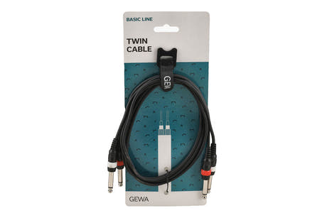 GEWA Basic Line cavo doppio 1,5 m, 2 x jack mono