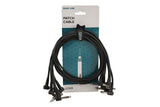 Cavo patch GEWA Basic Line 0,9 m, jack stereo angolato, 6 pz.
