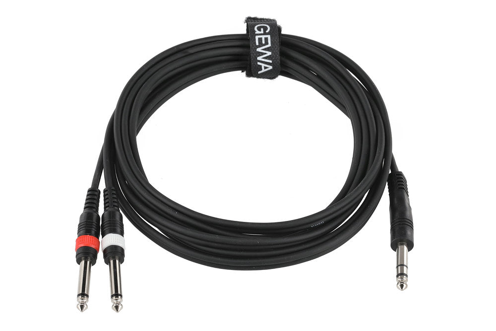 Cavo a Y GEWA Basic Line 3 m, jack stereo a 2 jack mono