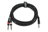 Cavo a Y GEWA Basic Line 3 m, jack stereo a 2 jack mono
