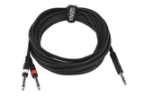GEWA Basic Line Cavo a Y 6 m, jack stereo a 2 x jack mono