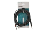 GEWA Basic Line Cavo a Y 6 m, jack stereo a 2 x jack mono