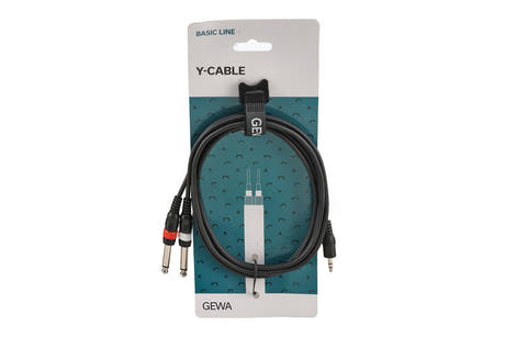 GEWA Basic Line cavo a Y 1,5 m, minijack da 3,5 mm a 2 jack mono