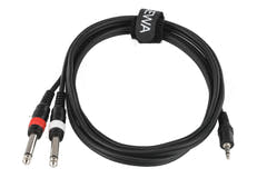 GEWA Basic Line cavo a Y 1,5 m, minijack da 3,5 mm a 2 jack mono
