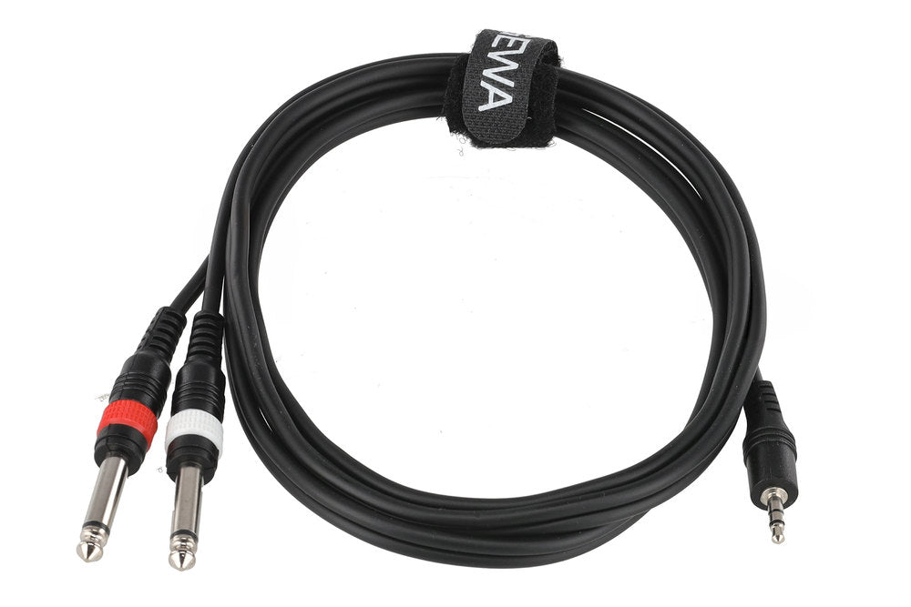 GEWA Basic Line cavo a Y 1,5 m, minijack da 3,5 mm a 2 jack mono