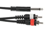 GEWA Basic Line cavo a Y 3 m, mono-jack a 2 x cinch