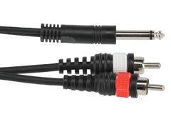 GEWA Basic Line cavo Y 1,5 m, da mono-jack a 2 x cinch