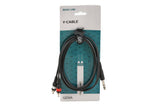 Cavo a Y GEWA Basic Line 1,5 m, jack stereo a 2 x cinch