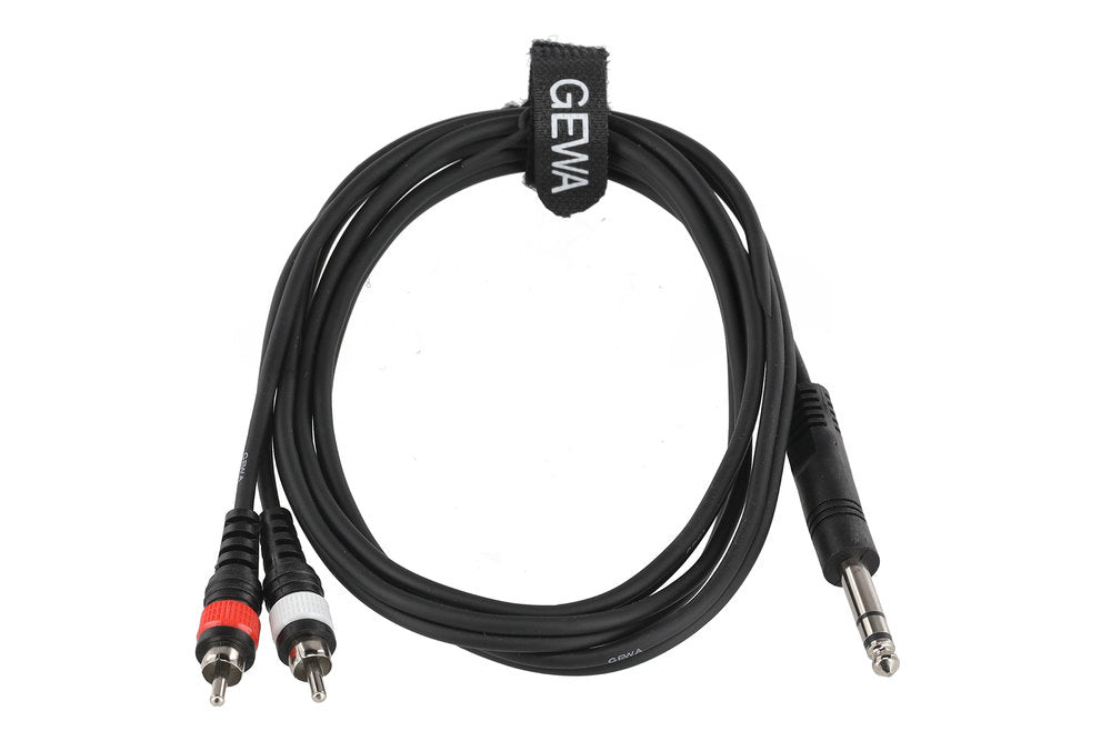 Cavo a Y GEWA Basic Line 1,5 m, jack stereo a 2 x cinch