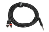 GEWA Basic Line cavo a Y 3 m, jack stereo a 2 x cinch