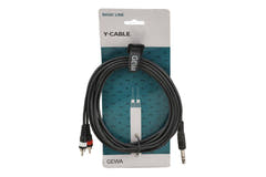 GEWA Basic Line cavo a Y 3 m, jack stereo a 2 x cinch