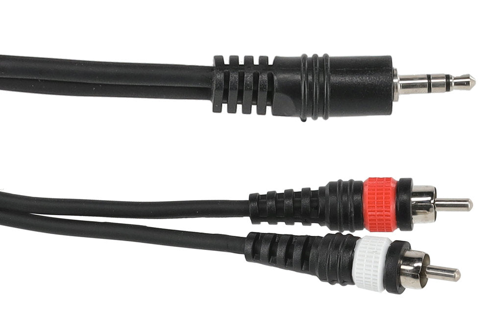 GEWA Basic Line cavo a Y 1,5 m, minijack da 3,5 mm a 2 x cinch