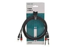 Cavo doppio GEWA Basic Line 3 m, 2 x jack a 2 x cinch