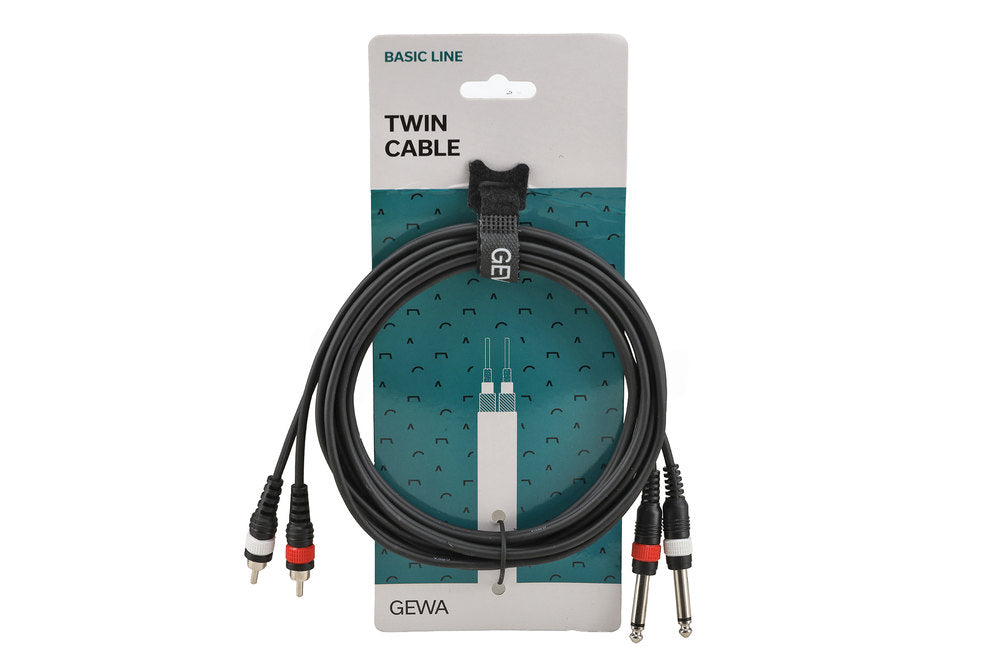Cavo doppio GEWA Basic Line 3 m, 2 x jack a 2 x cinch