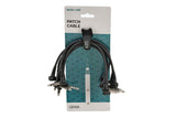 Cavo patch GEWA Basic Line 0,3 m, jack stereo angolato, 6 pz.