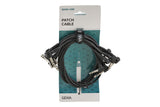 GEWA Basic Line cavo patch 0,6 m, jack stereo angolato, 6 pz.