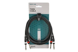 GEWA Basic Line cavo doppio 3 m, 2 x jack mono
