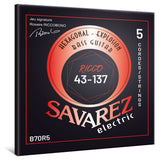 Corde per basso a 5 corde Savarez B70R5 Hexagonal Explosion, Ricco