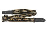 Tracolla per chitarre Ovation Signature in nylon, Multi-Soundhole, Retro Gold