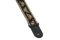 Tracolla per chitarre Ovation Signature in nylon, Multi-Soundhole, Retro Gold