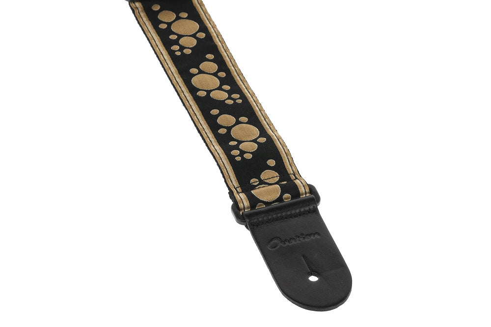 Tracolla per chitarre Ovation Signature in nylon, Multi-Soundhole, Retro Gold