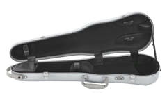 GEWA Polycarbonate custodia sagomata per violino 1/2-4/4, argento