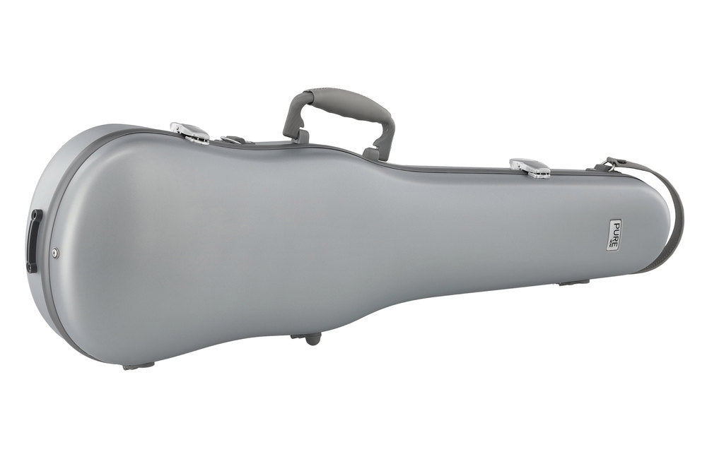 GEWA Polycarbonate custodia sagomata per violino 1/2-4/4, argento