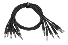 Cavo patch GEWA Basic Line 0,9 m, jack mono dritto, 6 pz.