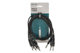 Cavo patch GEWA Basic Line 0,9 m, jack mono dritto, 6 pz.