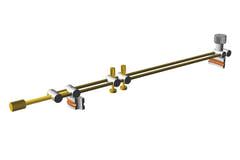 GEWA Two Rod morsetto per crepe per Violoncello, 500 mm