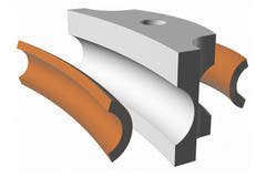 Morsetto per crepe GEWA Two Rod per violini e viole, 180 mm