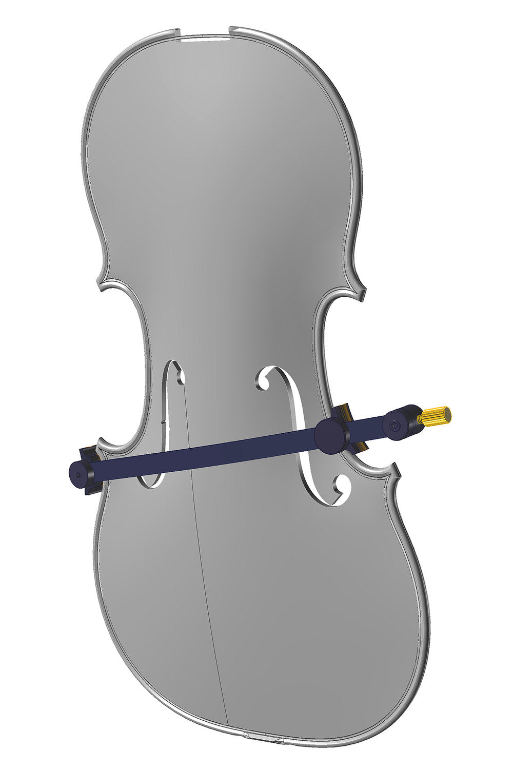 Morsetto per crepe GEWA in alluminio per violini e viola, da 145 a 185 mm