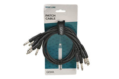 GEWA Basic Line cavo patch 0,6 m, jack stereo dritto, 6 pezzi