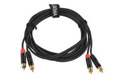 GEWA Pro Line cavo doppio 3 m, 2 x cinch su entrambe le estremità